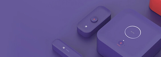Purple bluetooth speakers